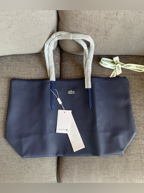 Lacoste Handbags - Lacoste L.12.12 Concept Tote handbag Bag purse navy blue NWT